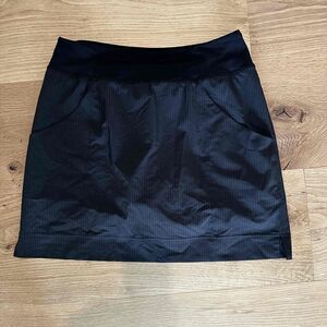 Lucy Womens Active Skirt Size Medium Black High-Waisted Solid